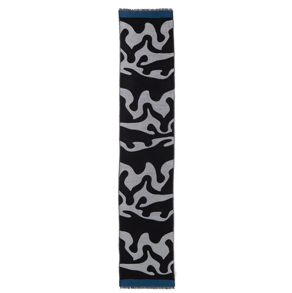 Egyptian Swirled Glass Unisex Oblong Jacquard Scarf