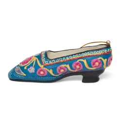 Embroidered Slipper Shoe Ornament