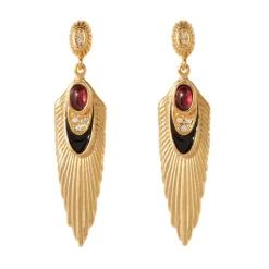 Erte Rayonnement Drop Earrings