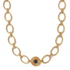 Etruscan Lapis Chain Necklace