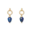 Etruscan Lapis Doorknocker Earrings