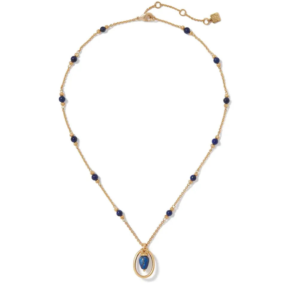 Etruscan Lapis Pendant Necklace