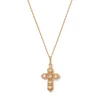 Filipino Pearl Cross Pendant Necklace
