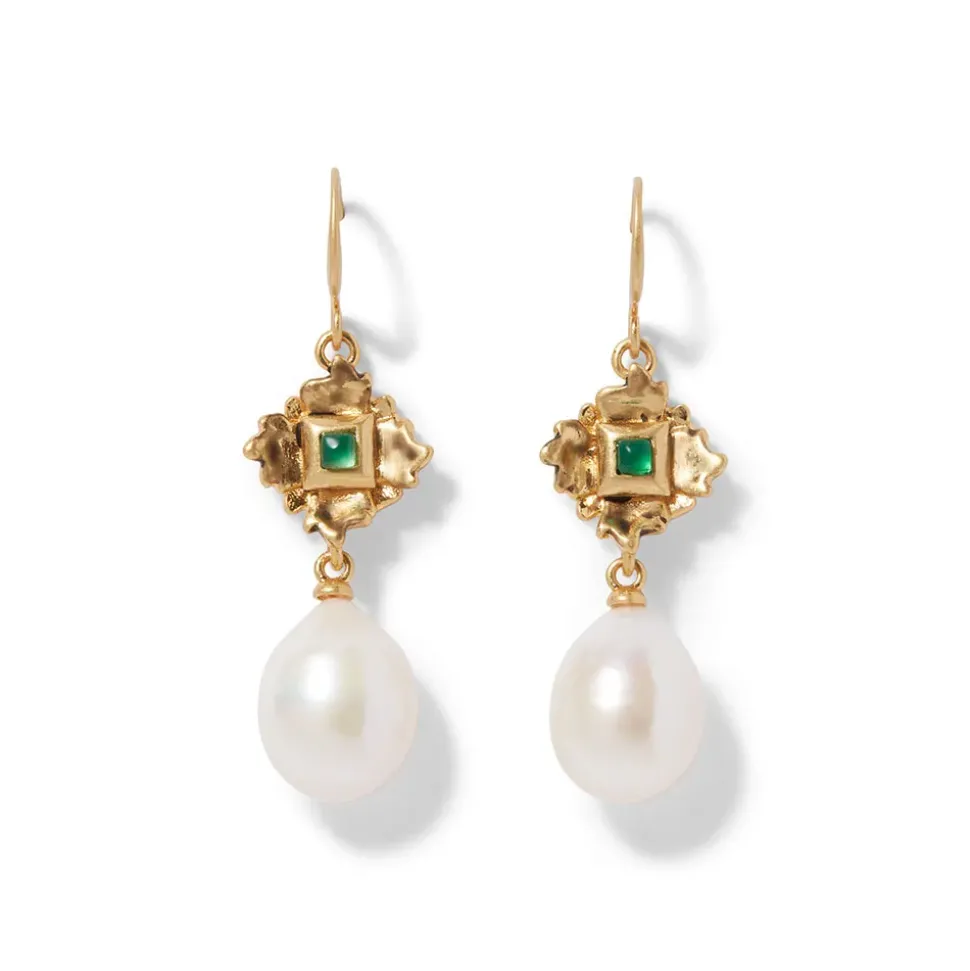 French Amor Double-Drop Earrings