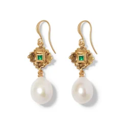 French Amor Double-Drop Earrings