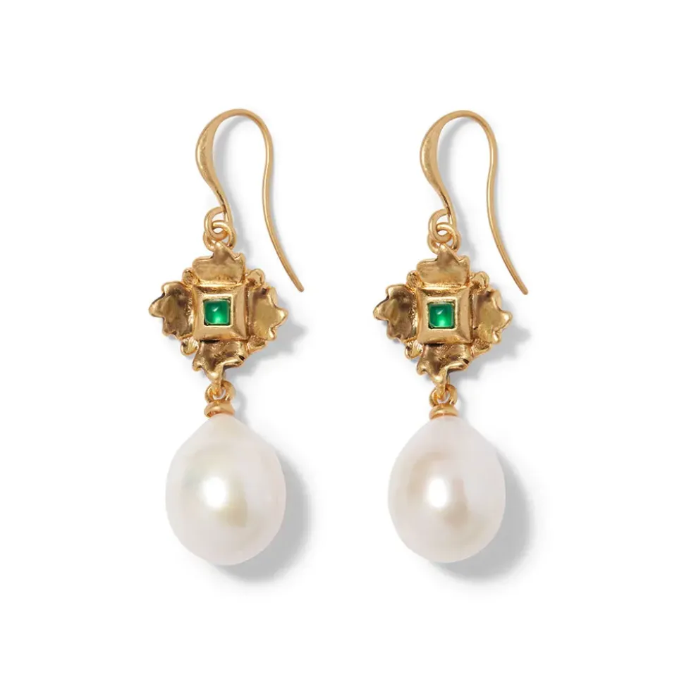 French Amor Double-Drop Earrings