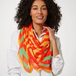 Gee'S Bend Kennedy Basket-Weave Oversize Square Scarf