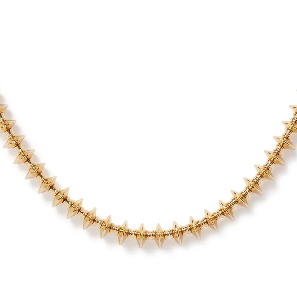 Golden Disc Necklace And Huggie Earrings Set