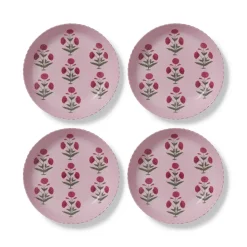 Good Earth Blooming Poppies Pasta Plate Set