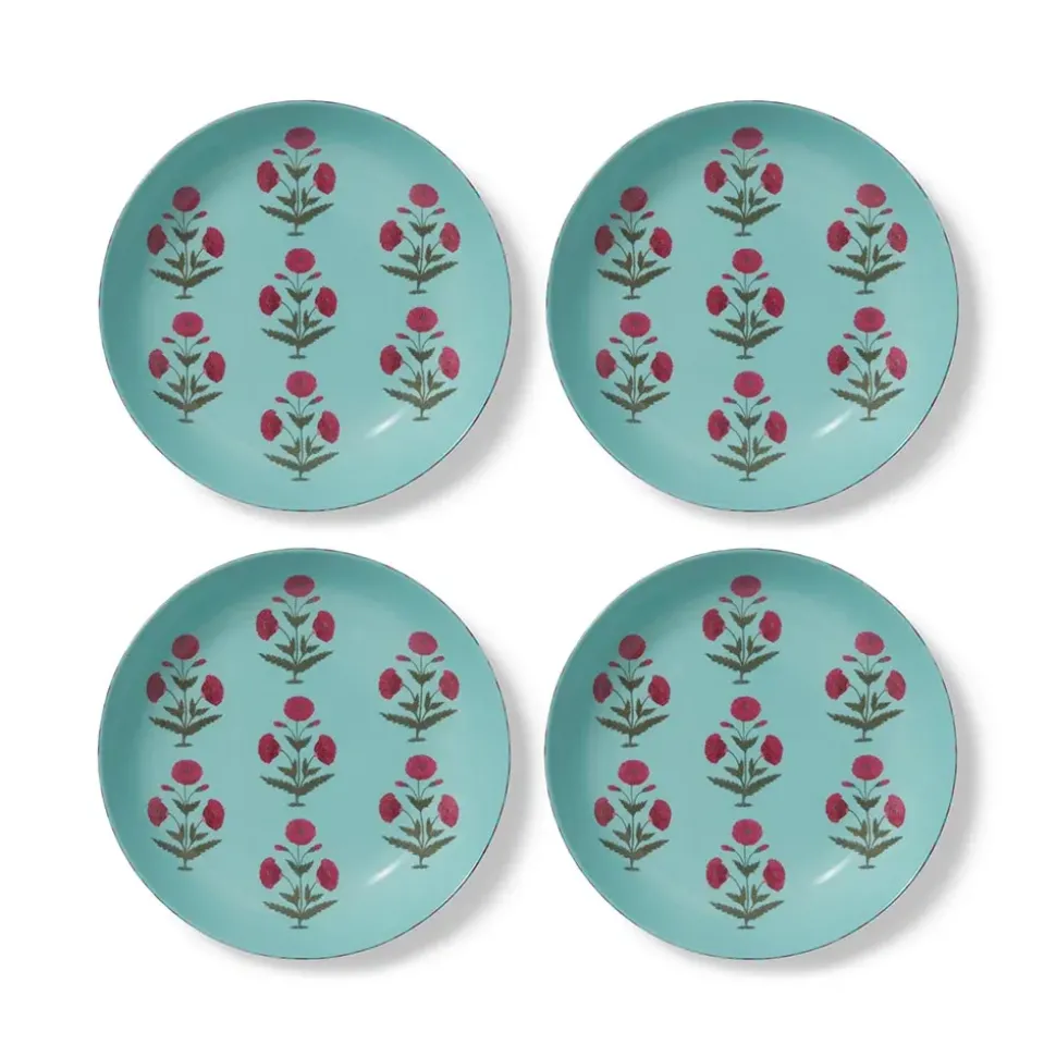 Good Earth Blooming Poppies Pasta Plate Set