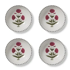 Good Earth Blooming Poppies Small Bowl Set