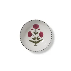 Good Earth Blooming Poppies Small Bowl Set