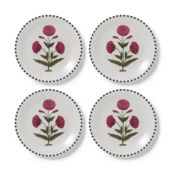 Good Earth Blooming Poppies Salad Plate Set