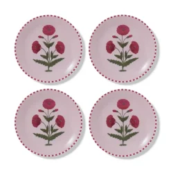 Good Earth Blooming Poppies Salad Plate Set
