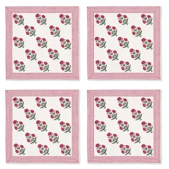 Good Earth Blooming Poppies Napkin Set