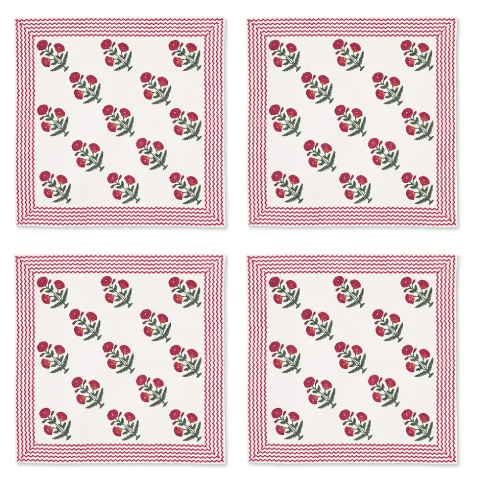 Good Earth Blooming Poppies Napkin Set