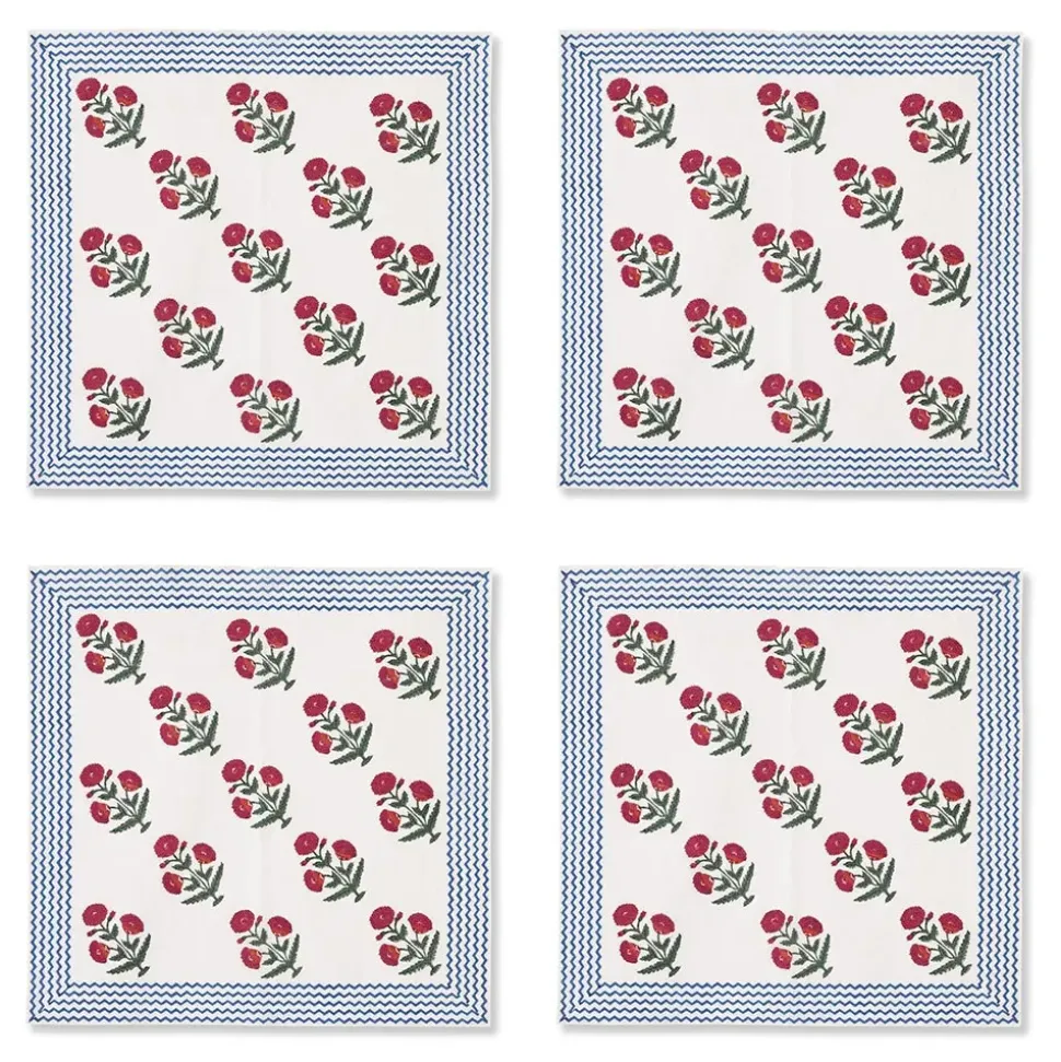 Good Earth Blooming Poppies Napkin Set