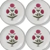 Good Earth Blooming Poppies Dinner Plate Set