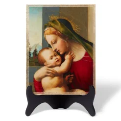 Granacci Madonna And Child Plaque With Easel