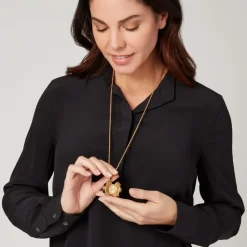 Hand-Enameled Egg Pendant Watch