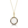 Hand-Enameled Magnifier Pendant Necklace
