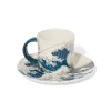 Hokusai Great Wave Espresso Cup And Saucer
