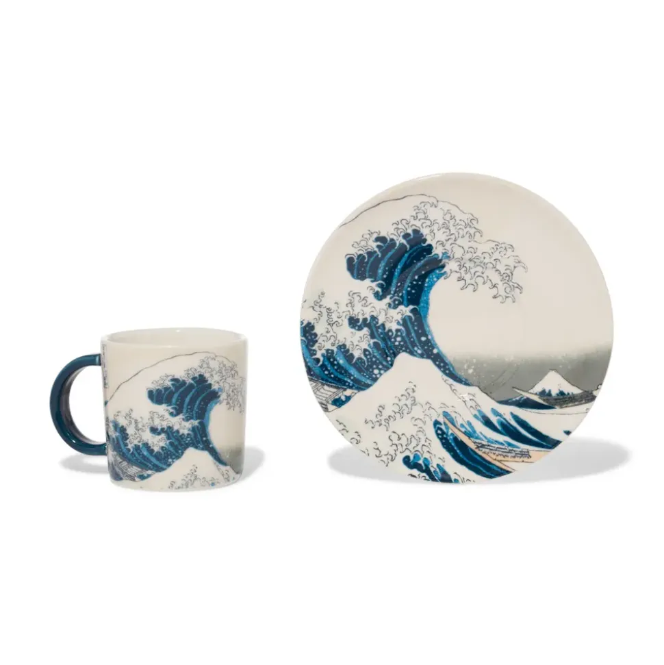 Hokusai Great Wave Espresso Cup And Saucer
