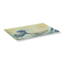 Hokusai Great Wave Glass Tray