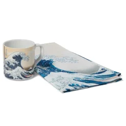 Hokusai Great Wave Mug And Tea Towel Set