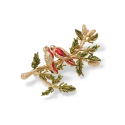 Holiday Birds Brooch