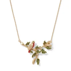 Holiday Birds Necklace