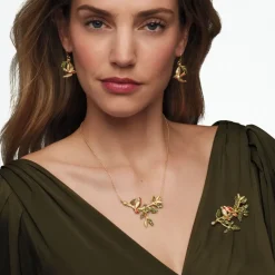 Holiday Birds Necklace