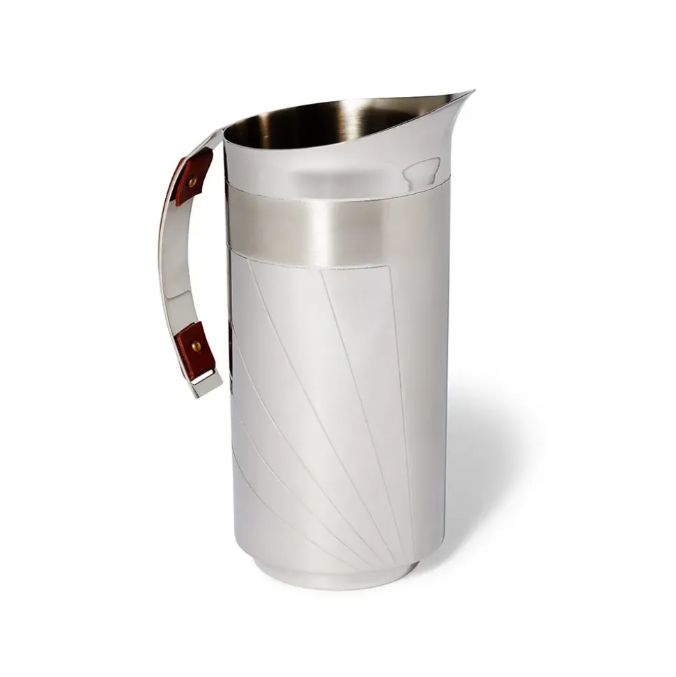Italian Armor Etched Stainless Steel Pitcher