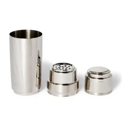 Italian Armor Etched Stainless Steel Cocktail Shaker