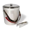 Italian Armor Etched Stainless Steel Ice Bucket