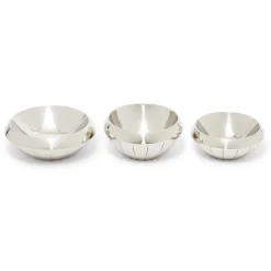 Italian Armor Etched Stainless Steel Snack Bowls