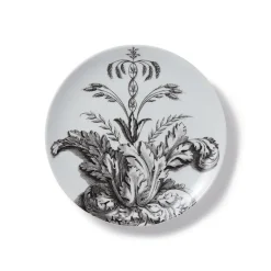 Italian Etched Leaves Side Plate Set