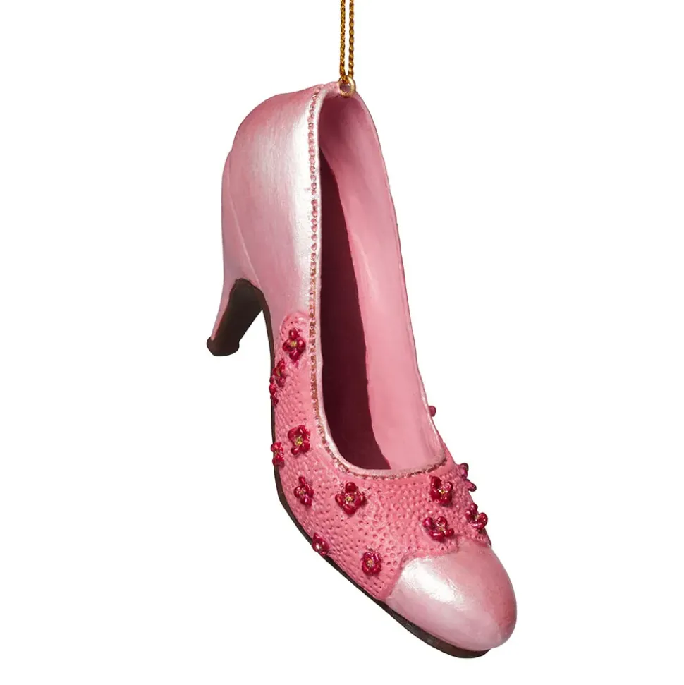 Italian Floral Pump Shoe Ornament