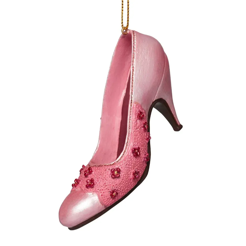 Italian Floral Pump Shoe Ornament