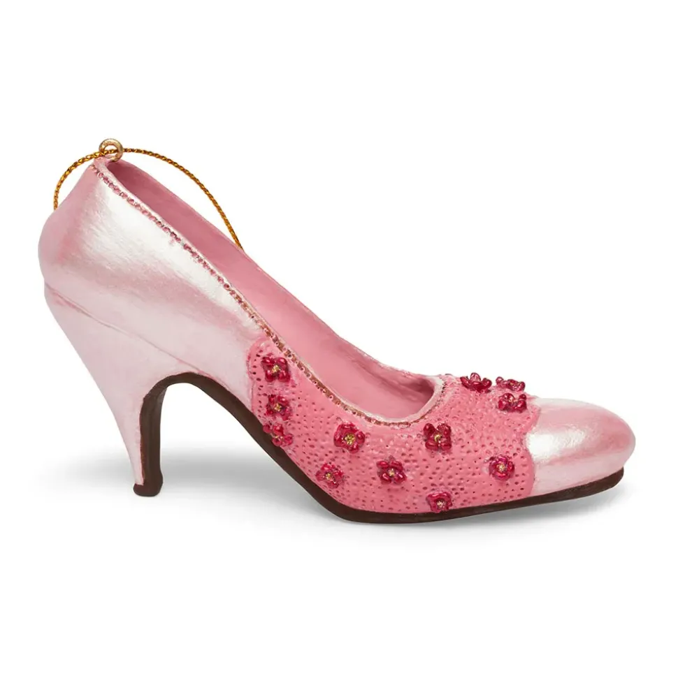 Italian Floral Pump Shoe Ornament