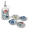 Iznik Garden Oil Cruet And Dipping Bowl Set