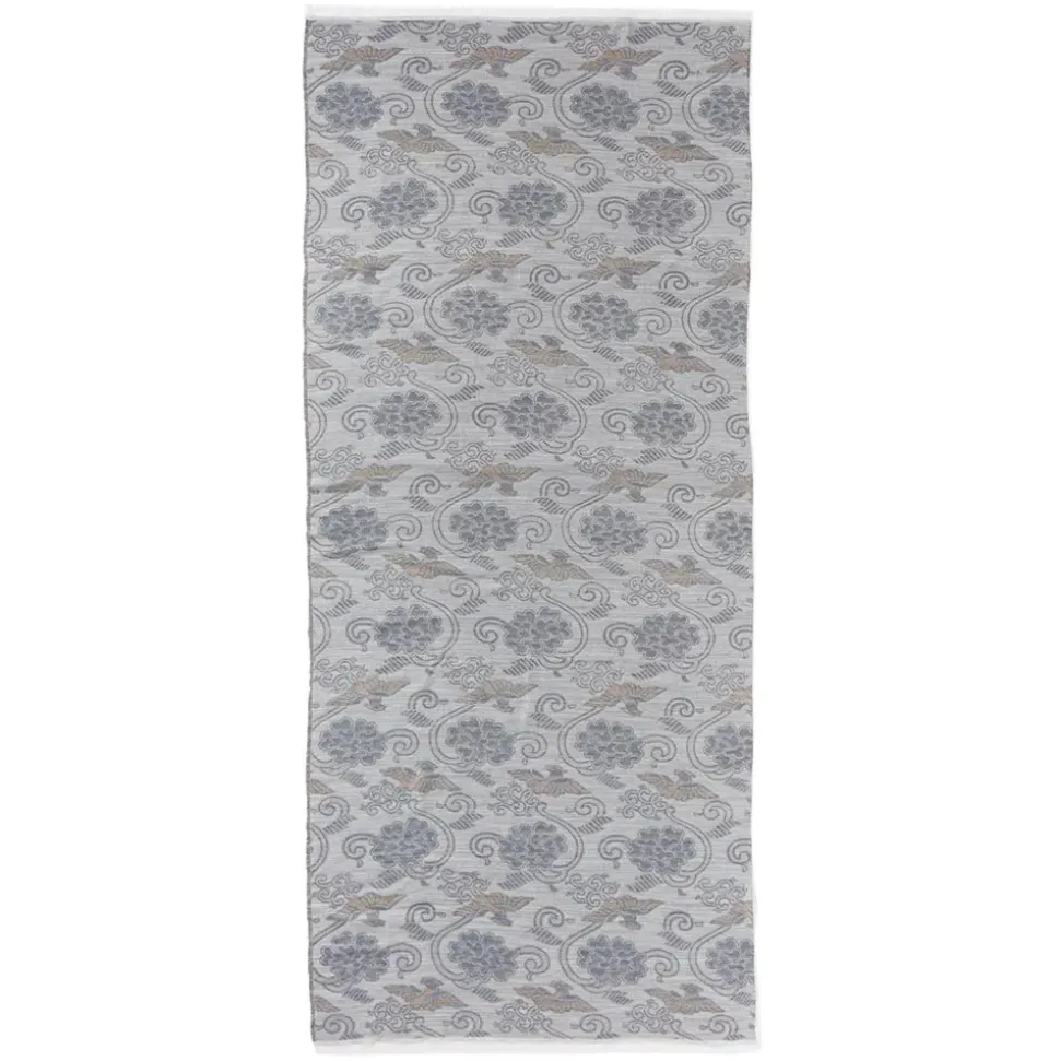 Japanese Birds And Flowers Oversize Jacquard Shawl