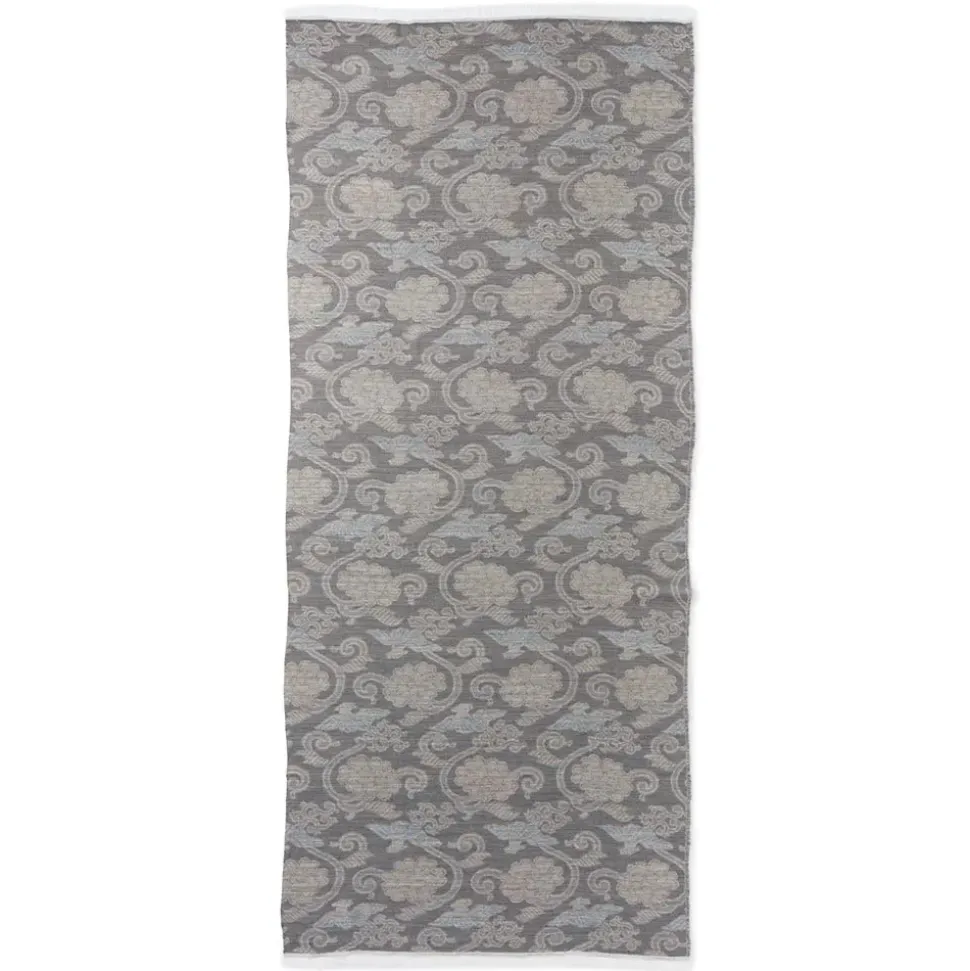 Japanese Birds And Flowers Oversize Jacquard Shawl