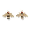 Jeweled Bee Stud Earrings