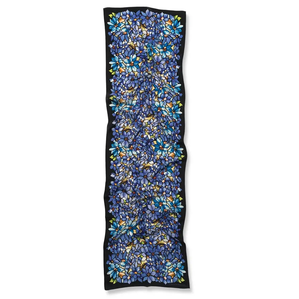 Louis C. Tiffany Clematis Oblong Silk Scarf