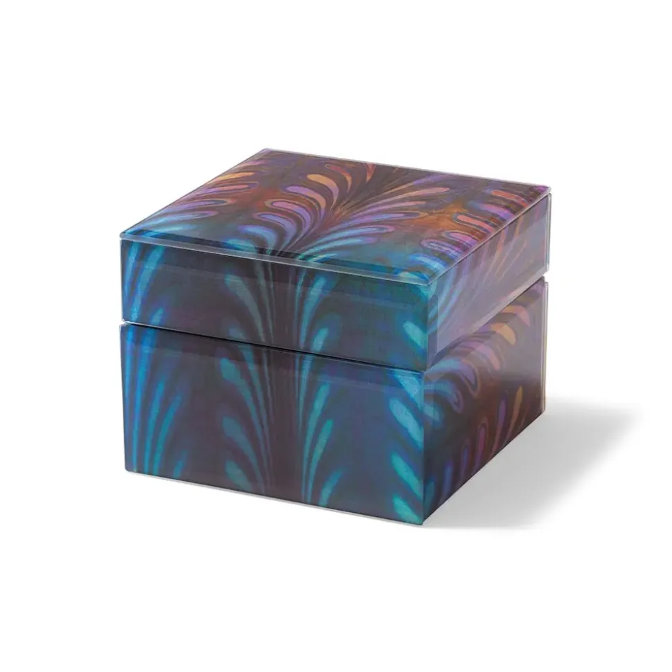 Louis C. Tiffany Favrile Palmette Small Glass Box