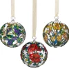 Louis C. Tiffany Flora Cloisonne Ornament Set