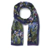 Louis C. Tiffany Irises Oblong Silk Scarf
