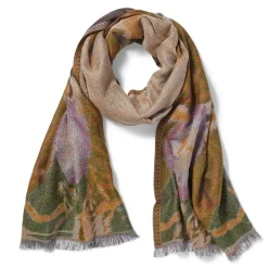 Louis C. Tiffany Morning Glories Wool-Blend Shawl