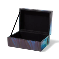 Louis C. Tiffany Peacock Feather Large Glass Box